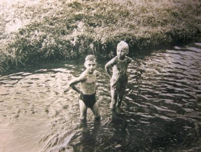 Werner Lindhorst und Spielkamerad