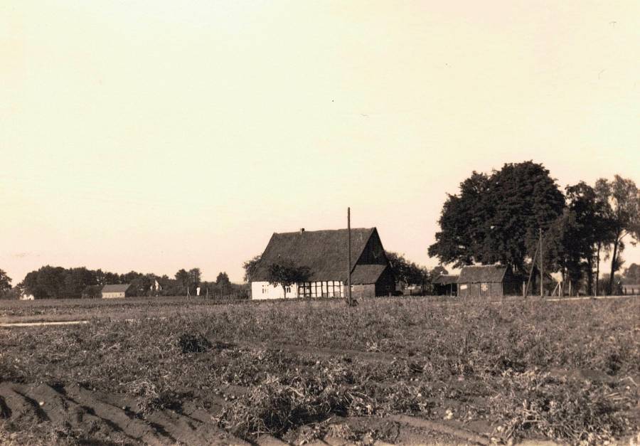 1799 von Haardetert Nr. 118 erworbene Wenkerey mit der ehemaligen Stätte Kleine-Heemann (Winterberg) im Hintergrund