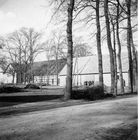 Neubau der Scheune um 1955 Neubau der Scheune um 1955